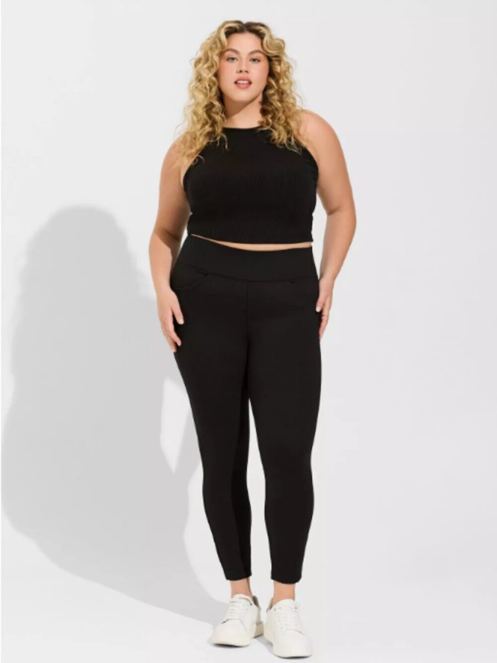 Torrid Pixie Studio Luxe Ponte Skinny Pants High Rise Black 2R